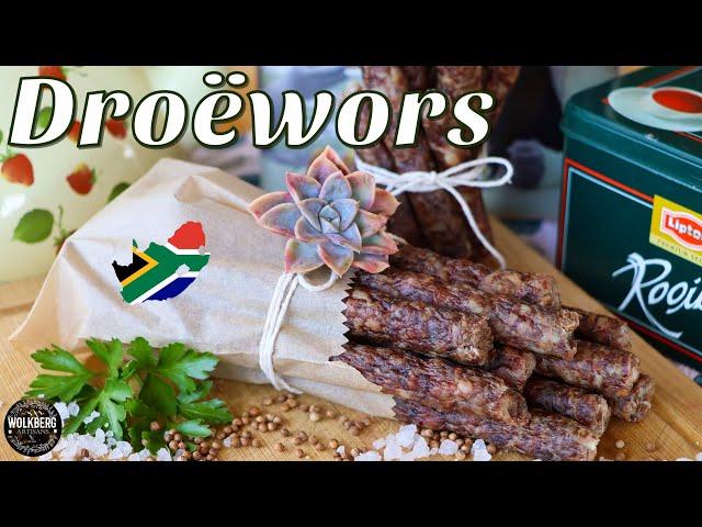 How to make Traditional Beef Droëwors Recipe | South African air-dried sausage | Traditional Recipes