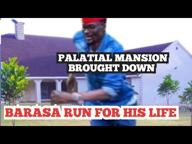 Angry Kimilili Residents Bring Down Didmus Parasa's Palatial House