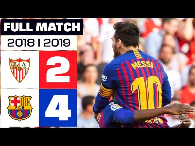 Sevilla FC - FC Barcelona (2-4) LALIGA 2018/2019 FULL MATCH