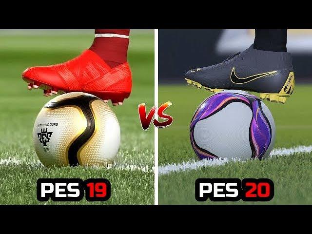 PES 19 VS PES 20 - 4K Gameplay Comaprison