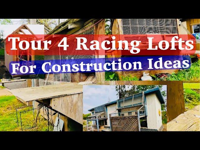 How to build a pigeon loft - Tour 4 different lofts for ideas