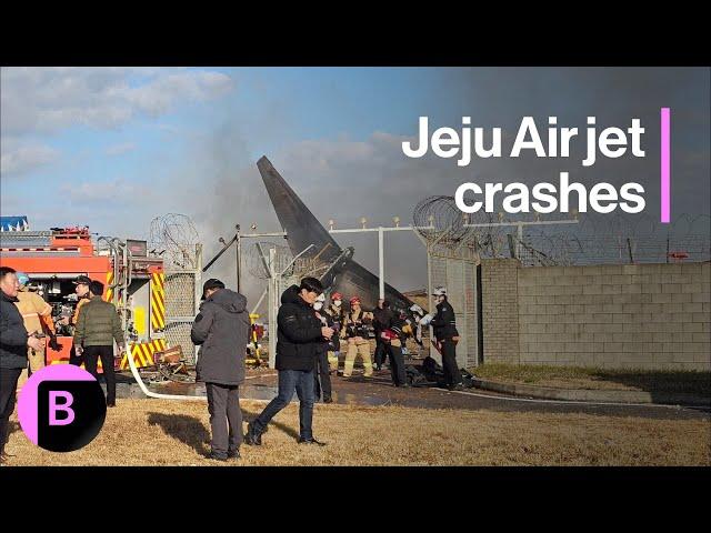 Jeju Air Plane Crashes at South Korean Airport