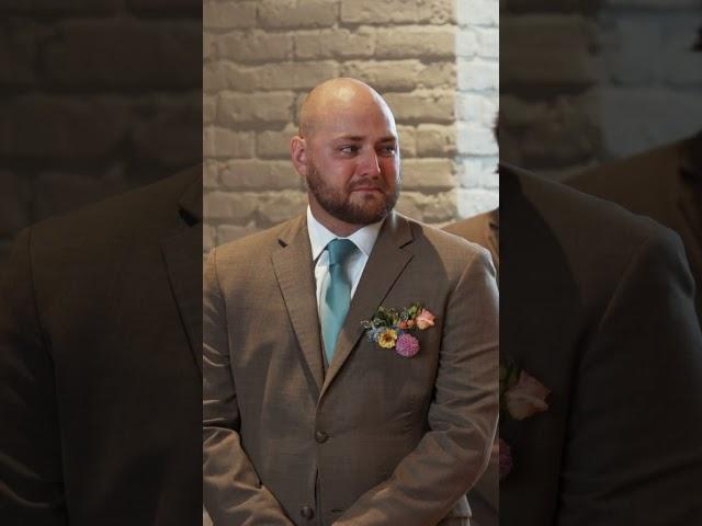 This Groom's First Look Reaction Will Make You Cry! 