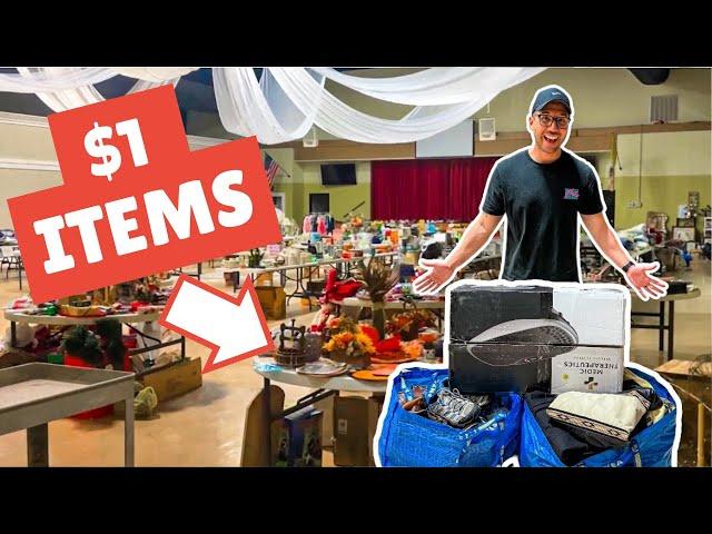 HUGE Annual Rummage Yard Sale w/ Cheap Prices to Thrift & Resell for Profit on Ebay & Poshmark!