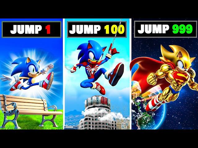 Sonic Changes Into A Different Super Hero with Every Jump in GTA 5 RP