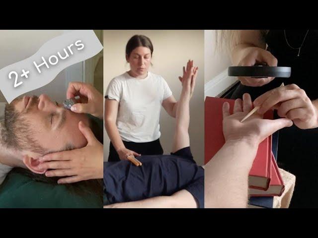 2+ Hours of Woo ASMR to Help Reduce Anxiety - Palm Reading, Healing, Gem Therapy [No middle ads]