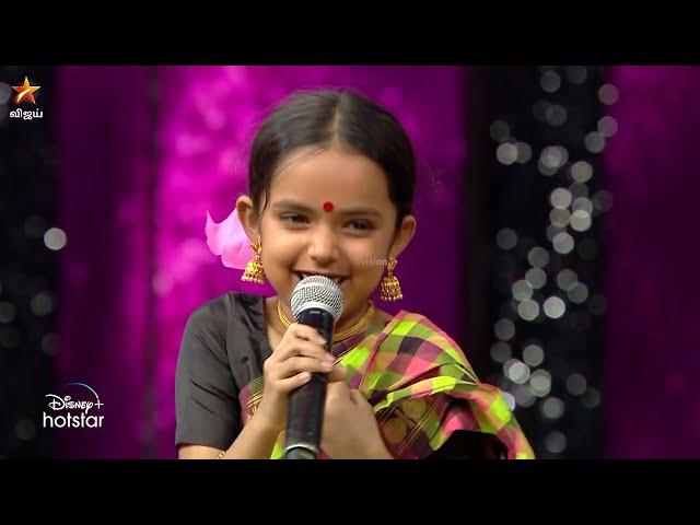 Awwwwwwww.. Sema cuteuuuu.. ️ #AksharaLakshmi Mohan | Super Singer 10 | Episode Preview | 01 June