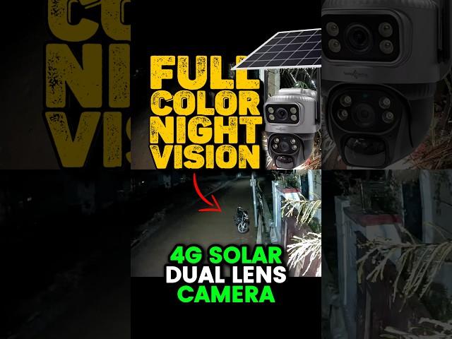 Active Pixel | Full Color Night Vision  | 4gsolar dual lens camera #shorts #cctvcamera