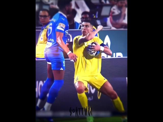 Ronaldo red card vs Al Hilal ️ | #footballshorts #ronaldo #alnassr