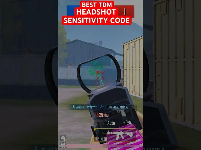 BEST TDM HEADSHOT SENSITIVITY CODE +CONTROL SETTINGS | NEW BGMI UPDATE 2.9