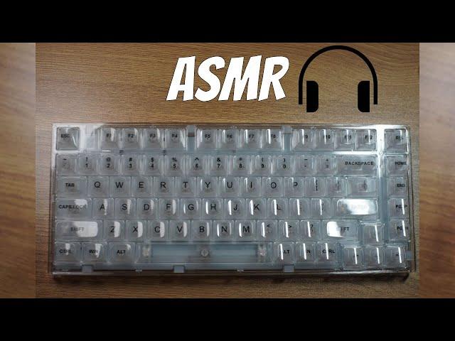 (ASMR) Yunzii cx75 Keyboard unboxing (Crystal Ice Switches)