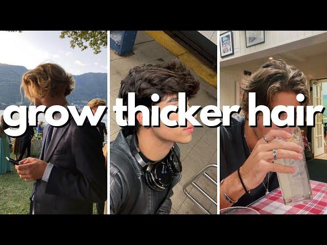 how to grow thicker hair