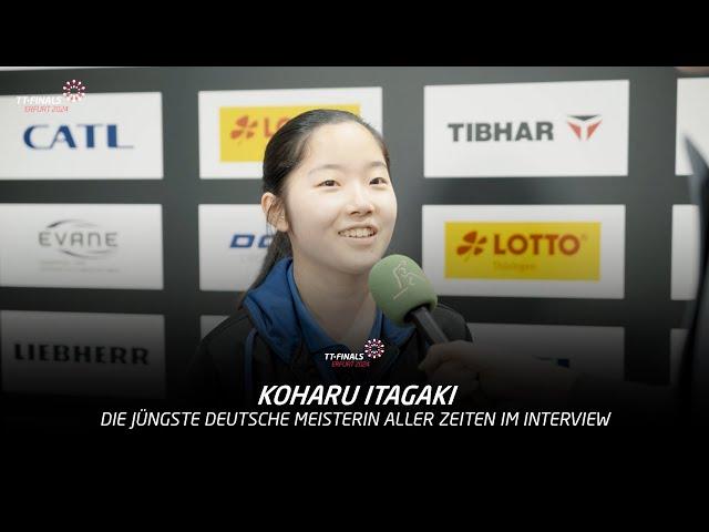 Koharu Itagaki – die jüngste Deutsche Meisterin aller Zeiten im Interview | TT-Finals 2024 Erfurt