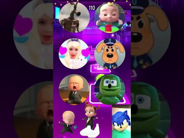 Siren Head, Cocomelon, Vlad and Niki, Sheriff Labrador, Baby Boss, Gummy Bear Tiles Hop 329