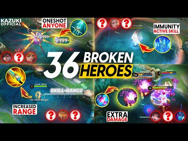 36 BROKEN HEROES WITH THE NEW & REVAMPED ITEMS!