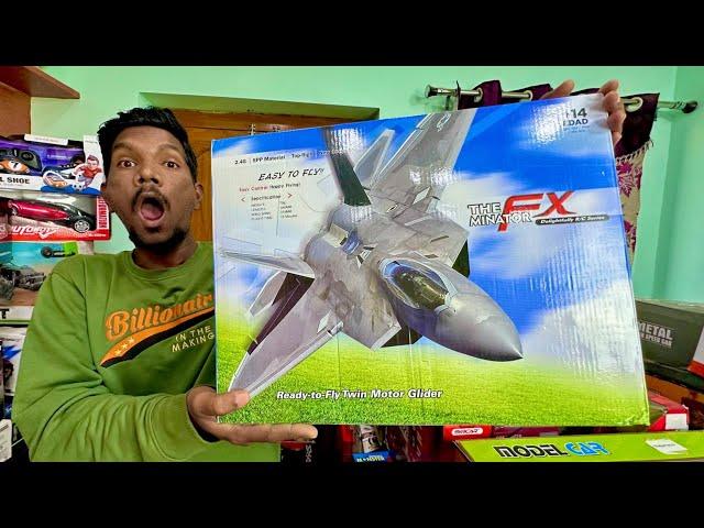 RC Big Size F22 Raptor Fighter Jet VS RC Aeroplane Unboxing & Testing - Chatpat toy tv