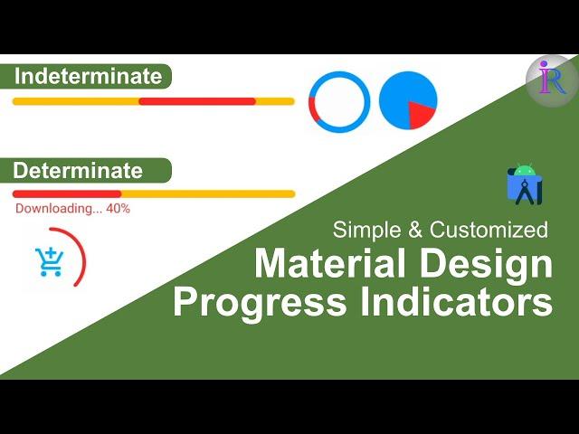 Material Design Progress Bar | Progress Indicators | Android Programming Basics