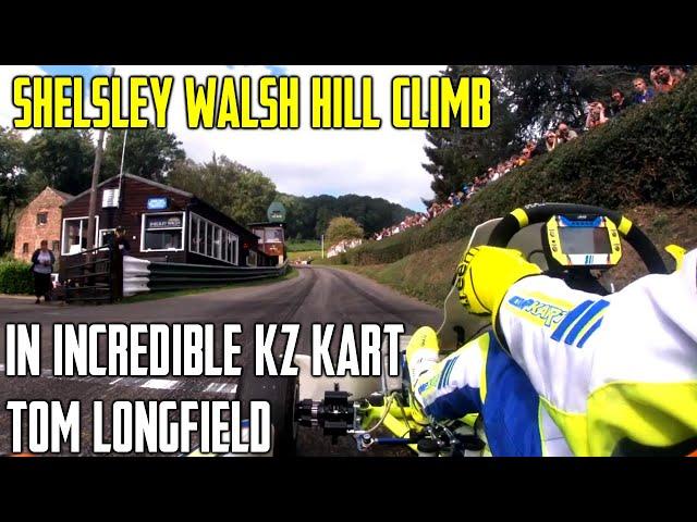 Crowds STUNNED by insanely fast kart on SHELSLEY WALSH HILL CLIMB - Onboard!!!