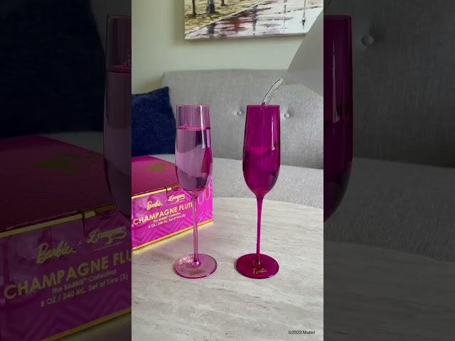 Pre-order the Barbie™ x Dragon Glassware® Champagne Flutes