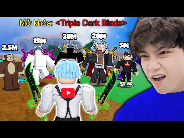 NOXUSS GIẢI ĐẤU YOUTUBER PVP VỚI TOÀN BỘ THỢ SĂN BOUNTY TỪ 2M5 ĐẾN 30M TRONG BLOX FRUIT | ROBLOX