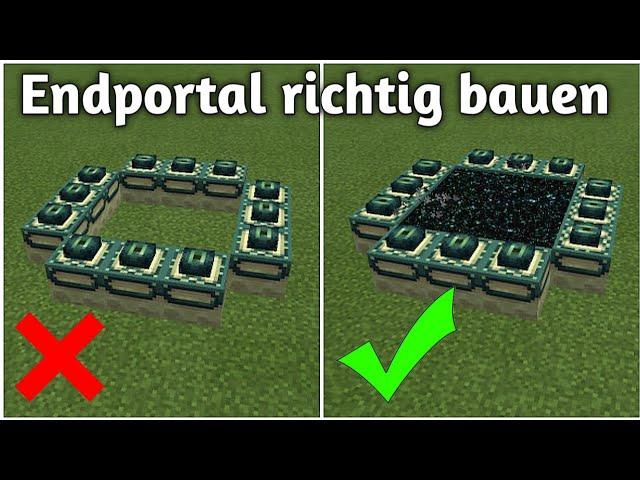 Wie baut man ein Enderportal | Minecraft Enderportal bauen (deutsch)