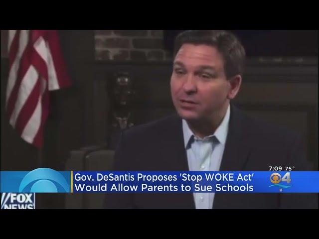 Gov. Ron DeSantis Proposes 'Stop WOKE Act' Would Allow Parents To Sue Schools