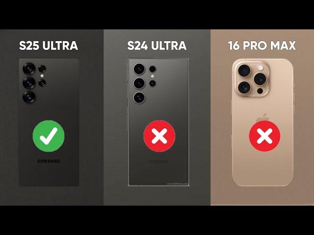 Samsung S25 Ultra VS iPhone 16 Pro Max VS Samsung S24 Ultra | Leaks