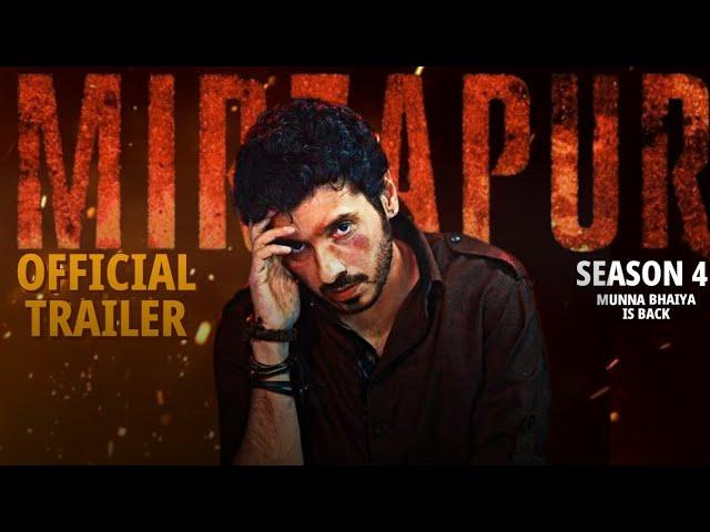 Mirzapur Season 4 | Official Trailer | MUNNA IS BACK | Pankaj Tripathi, Ali Fazal #viral #viralvideo