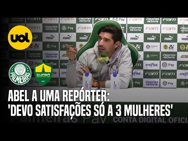 ABEL FERREIRA: 'DEVO SATISFAÇÃO SÓ A TRÊS MULHERES', DISSE A JORNALISTA EM COLETIVA DO PALMEIRAS