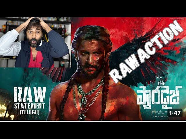 The Paradise Glimpse : RAW STATEMENT - Telugu | Nani | Srikanth Odela | Anirudh | SLV Cinemas