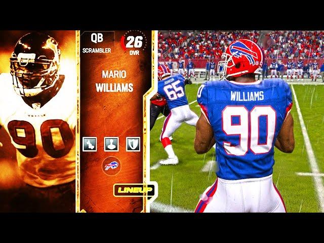 SO I PICKED UP THE NEW TE MARIO WILLIAMS!!| BUT I PUT HIM AT QB!!| MADDEN 24 ULTIMATE TEAM