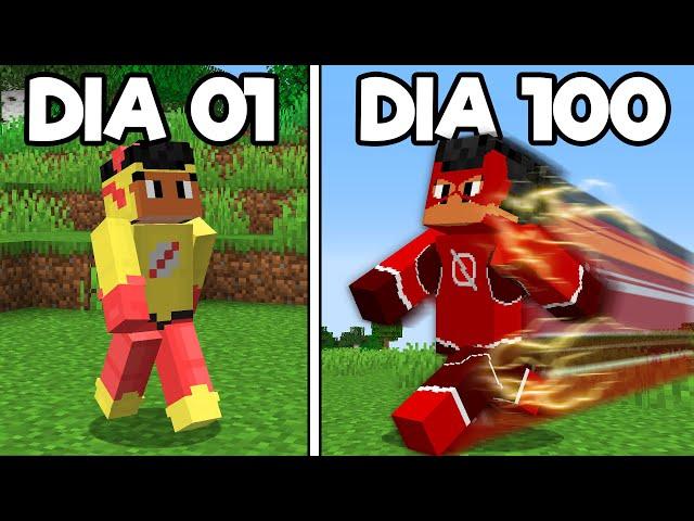 SOBREVIVI 100 DIAS COMO VELOCISTA NO MINECRAFT O FILME