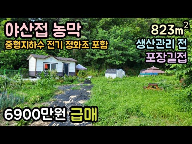 (매물번호14081) 6900만원 금산부동산 823㎡(249) 금산땅 금산토지매매매물 시골땅 촌땅 농막 텃밭 소액 산속 주말농장 싼땅 급매 대전토지 대전부동산 청주땅 옥천땅 보은땅