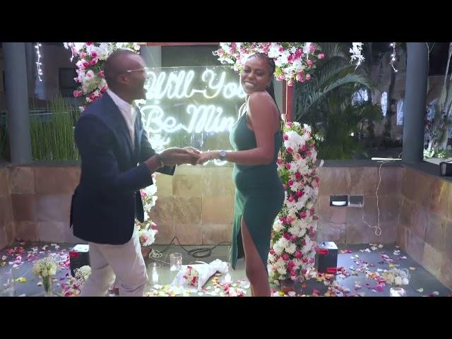 She Said Yes with a big smile on her face.(Kenyan Proposal)