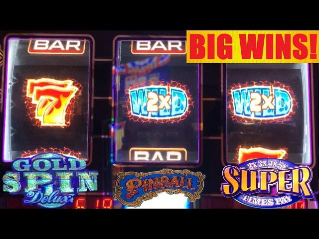 BLAZIN TRIPLE WHEEL finally shows off what it can do! Nice Bonuses & Line Hits + Got the GOLD SPIN!