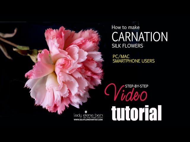 How to make silk flower - Carnation