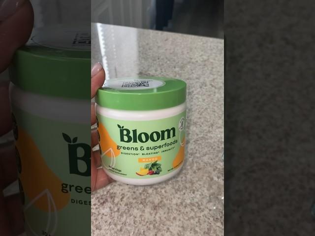 The best way to drink your veggies! Bloom Super Greens! #bloom