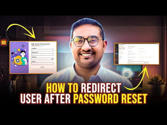 How to Redirect Users After Password Reset & redirect to a specific page