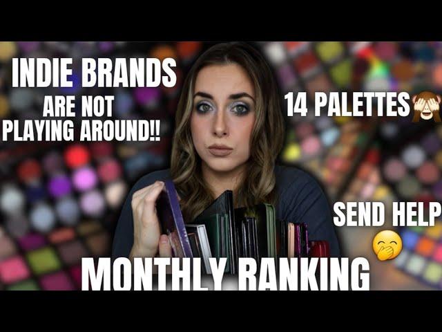 Ranking ALL The New Indie Eyeshadow Palettes That I Tried in September! (This was impossible!)