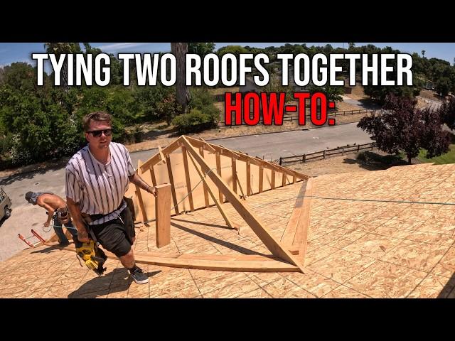 How To Connect Two Intersecting Roofs | Easy & Fast!