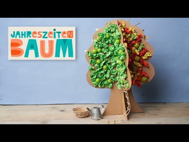 Jahreszeitenbaum basteln mit der BuchstabenBande | Basteln im Frühling