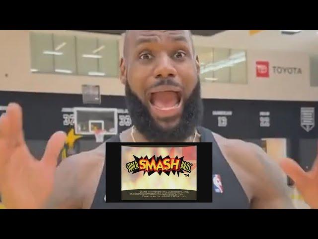 Lebron James scream if you love Super Smash Bros