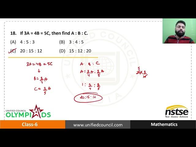 NSTSE Past Years Questions Explained Class 6