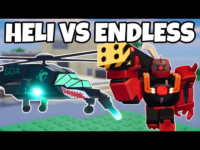 How Far Can the NEW CRYO HELICOPTER TOWER Get in ENDLESS Mode in Roblox Tower Defense X (TDX)