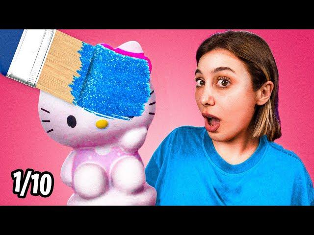 Pinté un squishy de Hello Kitty *no me odien* - MARATÓN PAU BOLZÁN #1