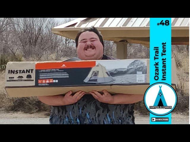 Ozark Trail 7 person instant tee pee tent - unboxing and set-up