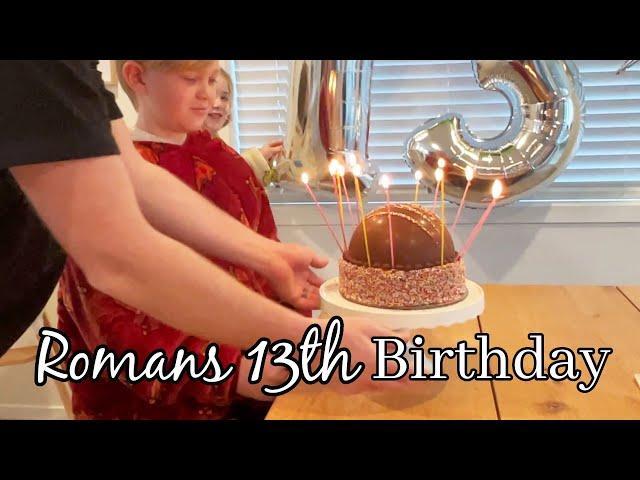 ROMAN TURNS 13! My first teenager! Birthday vlog