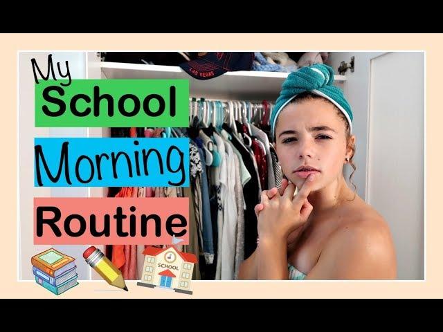MY SCHOOL  MORNING ROUTINE | Flippin' Katie