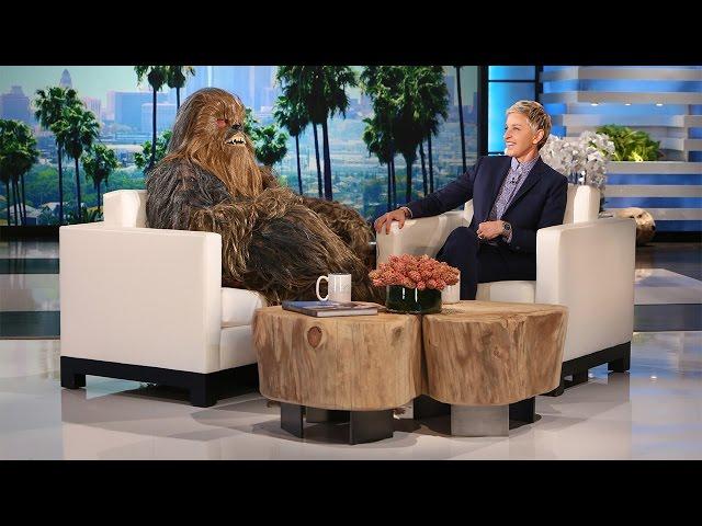 Chewbacca and Surprise Guest from a Galaxy Far, Far Away