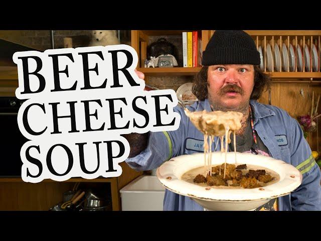 Matty's Favorite Pumpernickel & Beer Cheese Curd Soup | Soups, Salads, Sandwiches